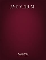 Ave Verum SATB choral sheet music cover